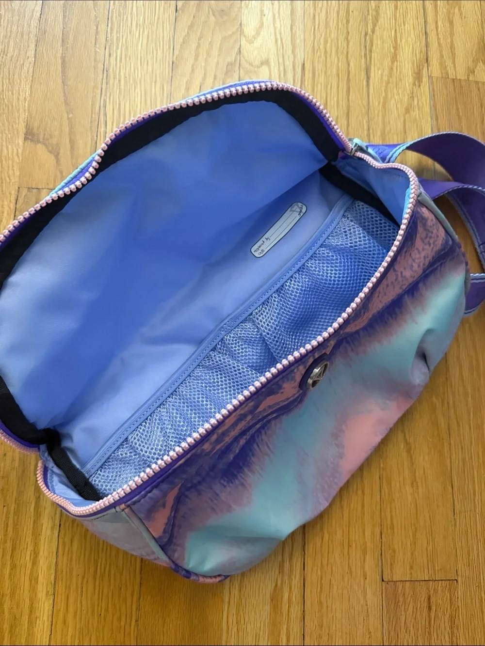 Ivivva Tie-Dye Waist Pack in Purple, Pink & Blue